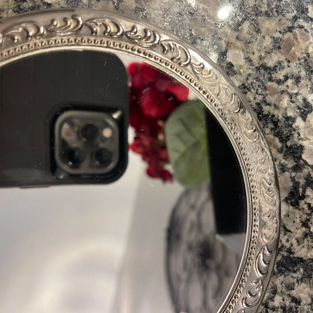 Elegant Silver Vanity Set